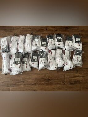 Nike nba white /  burgundy knee high socks size large